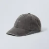 Gorra de béisbol con detalle metálico – Gris oscuro lavado Gorra de béisbol con detalle metálico – Gris oscuro lavado
