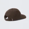 Gorra de béisbol de algodón encerado – Marrón oscuro