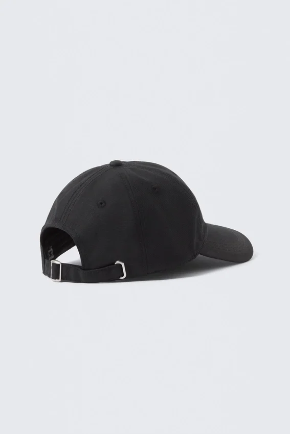 Gorra de béisbol de algodón encerado – Negro Gorra de béisbol de algodón encerado – Negro