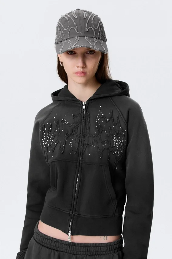 Gorra de béisbol de lona de algodón desgastada – Bordada en negro lavado Gorra de béisbol de lona de algodón desgastada – Bordada en negro lavado