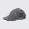 Gorra de béisbol de lona de algodón desgastada – Bordada en negro lavado Gorra de béisbol de lona de algodón desgastada – Bordada en negro lavado