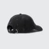Gorra de béisbol de lona de algodón desgastada – Negra corta Gorra de béisbol de lona de algodón desgastada – Negra corta