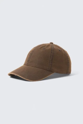 Gorra de béisbol de lona de algodón desgastada – Rojo oxidado lavado Gorra de béisbol de lona de algodón desgastada – Rojo oxidado lavado