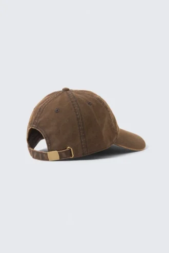 Gorra de béisbol de lona de algodón desgastada – Rojo oxidado lavado Gorra de béisbol de lona de algodón desgastada – Rojo oxidado lavado