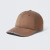 Gorra de béisbol de sarga de algodón desgastada – Marrón lavado Gorra de béisbol de sarga de algodón desgastada – Marrón lavado