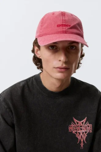 Gorra de béisbol – Rojo lavado – Energy