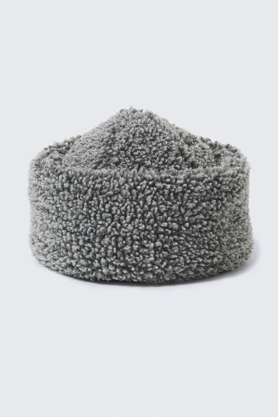 Gorra Docker de pelo – Gris jaspeado Gorra Docker de pelo – Gris jaspeado
