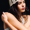 Gorro de algodón de ganchillo – Beige claro Gorro de algodón de ganchillo – Beige claro