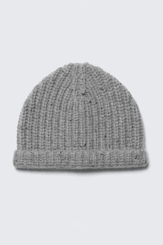 Gorro de canalé – Gris jaspeado