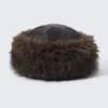 Gorro de piel sintética – Marrón Gorro de piel sintética – Marrón