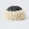 Gorro de piel sintética – Negro Gorro de piel sintética – Negro