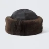 Gorro de piel sintética – Negro Gorro de piel sintética – Negro