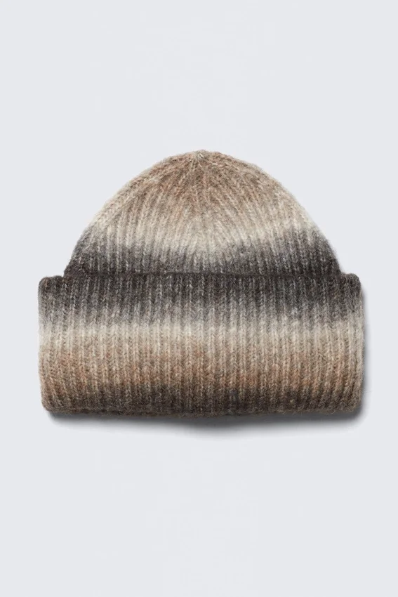 Gorro de punto acanalado con vuelta – Dark Mole – Teñido espacial Gorro de punto acanalado con vuelta – Dark Mole – Teñido espacial
