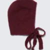 Gorro de punto con lazo – Burdeos Gorro de punto con lazo – Burdeos