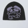 Gorro de punto jacquard – Negro