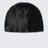 Gorro de punto jacquard – Negro/Gris