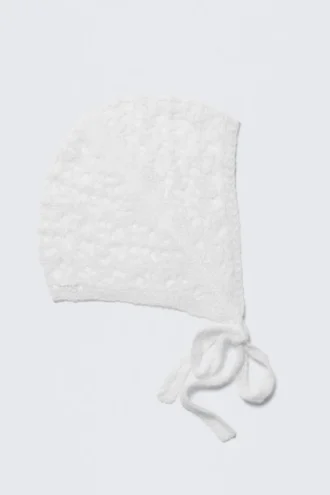 Gorro de punto suave – Blanco Gorro de punto suave – Blanco