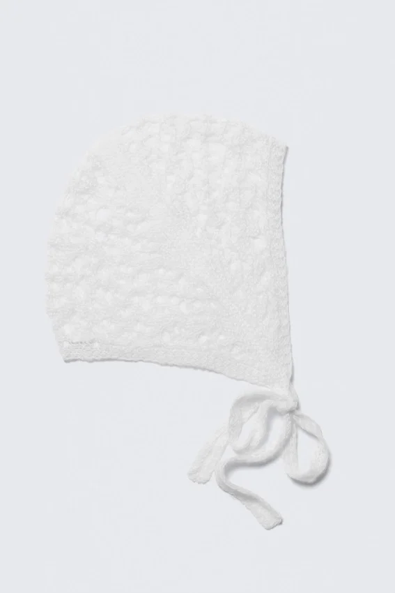 Gorro de punto suave – Blanco Gorro de punto suave – Blanco