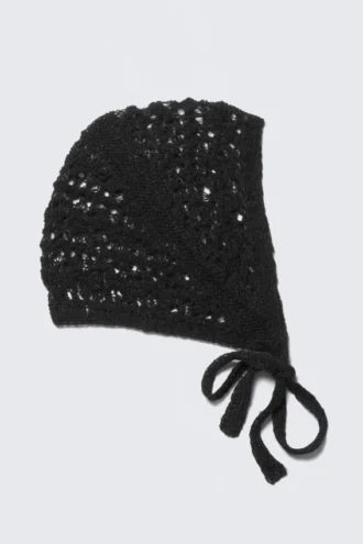 Gorro de punto suave – Negro