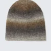 Gorro de rayas degradadas – Beige empolvado Gorro de rayas degradadas – Beige empolvado