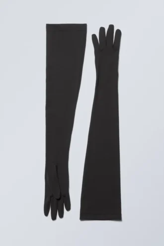 Guantes largos – Negro