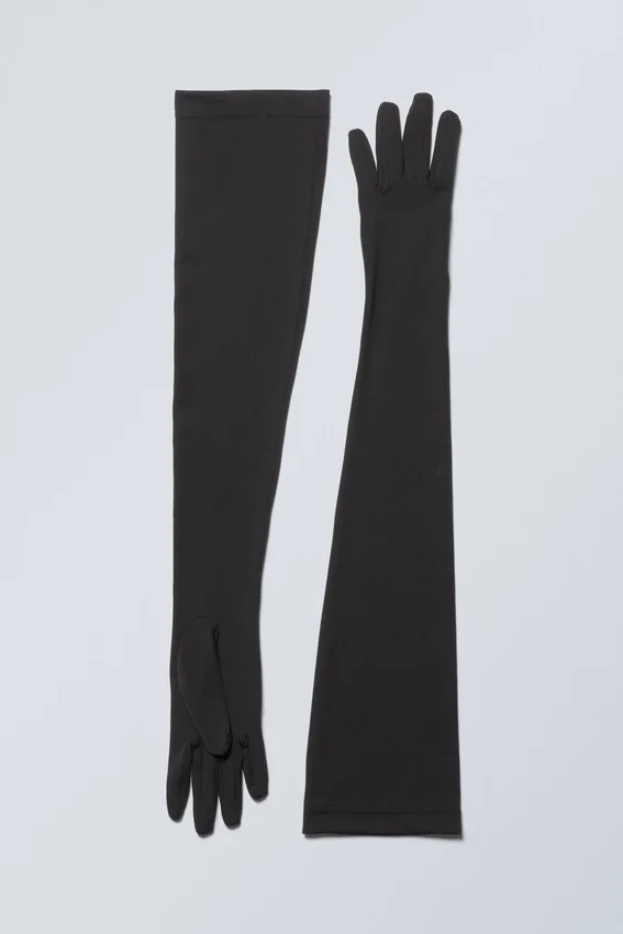 Guantes largos – Negro Guantes largos – Negro