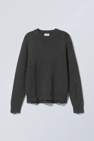 Jersey Daniel holgado y desgastado – Gris oscuro Jersey Daniel holgado y desgastado – Gris oscuro