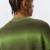 Jersey de algodón de punto holgado con efecto degradado – Verde degradado Jersey de algodón de punto holgado con efecto degradado – Verde degradado