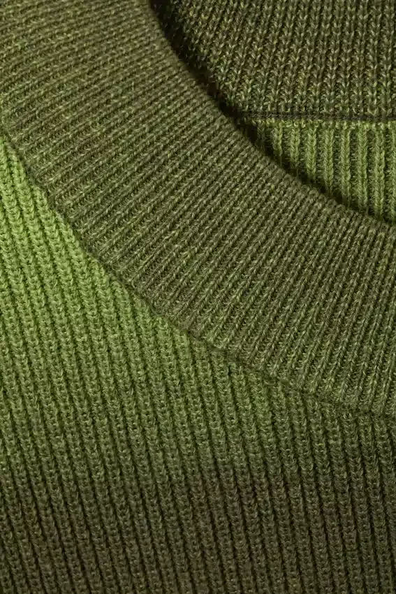 Jersey de algodón de punto holgado con efecto degradado – Verde degradado Jersey de algodón de punto holgado con efecto degradado – Verde degradado