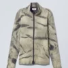 Jersey de cuello alto con cremallera y punto elástico bicolor de Toni – Rayas bicolores en beige y negro Jersey de cuello alto con cremallera y punto elástico bicolor de Toni – Rayas bicolores en beige y negro