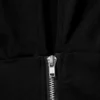 Jersey entallado de manga larga con cremallera – Negro Jersey entallado de manga larga con cremallera – Negro