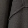 Jersey grueso con cuello de embudo y cremallera – Gris oscuro