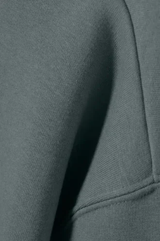 Jersey holgado de media cremallera – Turquesa oscuro