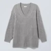 Jersey oversize Eden de mezcla de lana – Gris