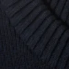 Jerséu de algodón de punto holgado – Azul marino oscuro