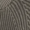 Jerséu de algodón de punto holgado – Gris oscuro jaspeado lavado