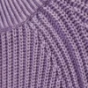 Jerséu de algodón de punto holgado – Mezcla de morado lavado Jerséu de algodón de punto holgado – Mezcla de morado lavado