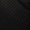 Jerséu de algodón de punto regular – Negro Jerséu de algodón de punto regular – Negro