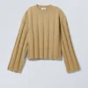 Jerséu de canalé Fiona – Beige Jerséu de canalé Fiona – Beige