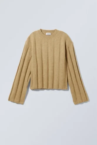 Jerséu de canalé Fiona – Beige