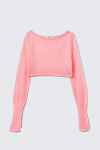 Jerséu de pijama corto y suave – Rosa