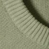 Jerséu de punto de algodón de corte regular – Verde caqui claro Jerséu de punto de algodón de corte regular – Verde caqui claro