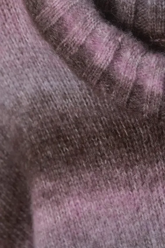 Jerséu de punto de corte holgado – Rayas rosa Jerséu de punto de corte holgado – Rayas rosa