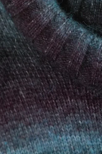 Jerséu de punto de corte holgado – Rayas turquesa