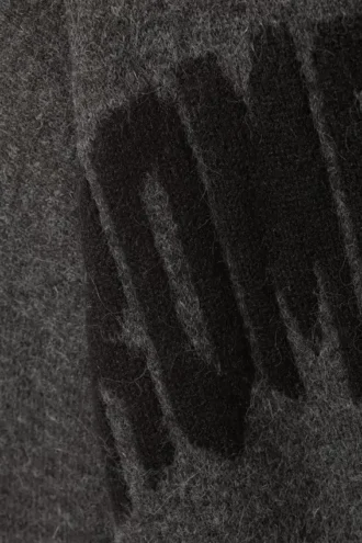 Jerséu de punto holgado con estampados – Gris oscuro – Romancer