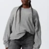 Jerséu de punto holgado – Gris jaspeado Jerséu de punto holgado – Gris jaspeado