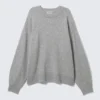 Jerséu de punto holgado – Gris jaspeado Jerséu de punto holgado – Gris jaspeado