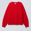 Jerséu de punto holgado – Rojo Jerséu de punto holgado – Rojo