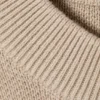 Jerséu de punto holgado y cuadrado – Beige Jerséu de punto holgado y cuadrado – Beige