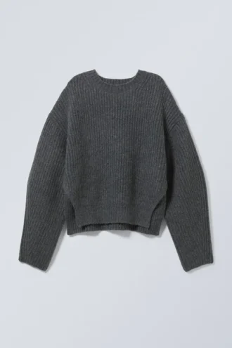 Jerséu de punto Ivy – Gris oscuro Jerséu de punto Ivy – Gris oscuro